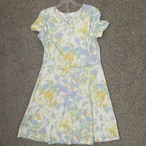 Girls tie dye cotton dress